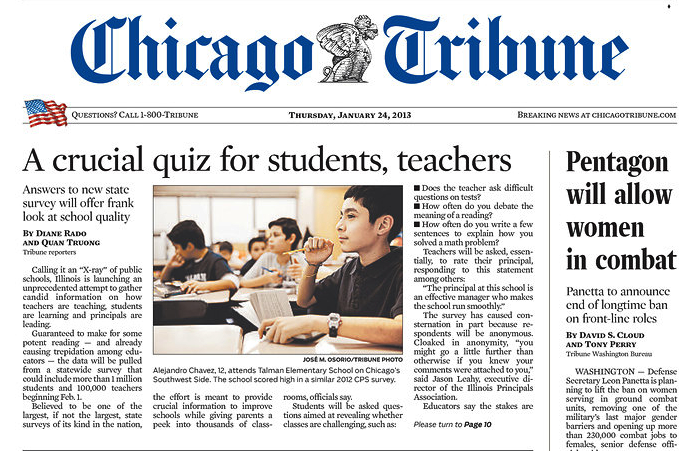 Chicago Tribune: Illinois 5Essentials Survey
