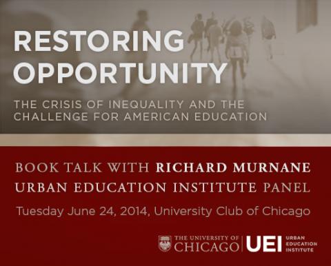 In June 2014, UEI hosted a "Restoring Opportunity" book talk and expert panel with Dr. Richard Murnane